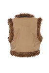 LOOXS Little - Gilet borduursels imitatie bont