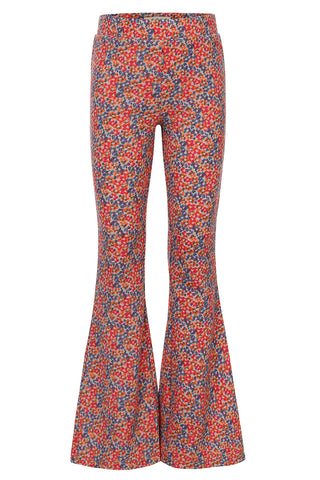 Little Looxs - Flared krinkel pants Summerflowers