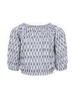 LOOXS 10sixteen  - Offshoulder top Blue print