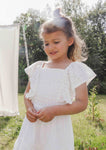 Little Looxs - Zomerjurk wit Broderie Anglaise