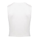 Geisha -  Top rib cropped sleeveless