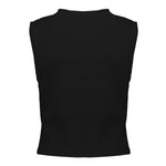 Geisha -  Top rib cropped sleeveless