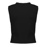 Geisha -  Top rib cropped sleeveless